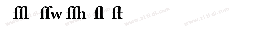 ACaslon SwashBoldIt字体转换